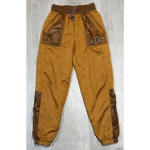 Nike Rebel Cargo Track Pants Womens XS Brown Orange Active Windbreaker Sweatpant